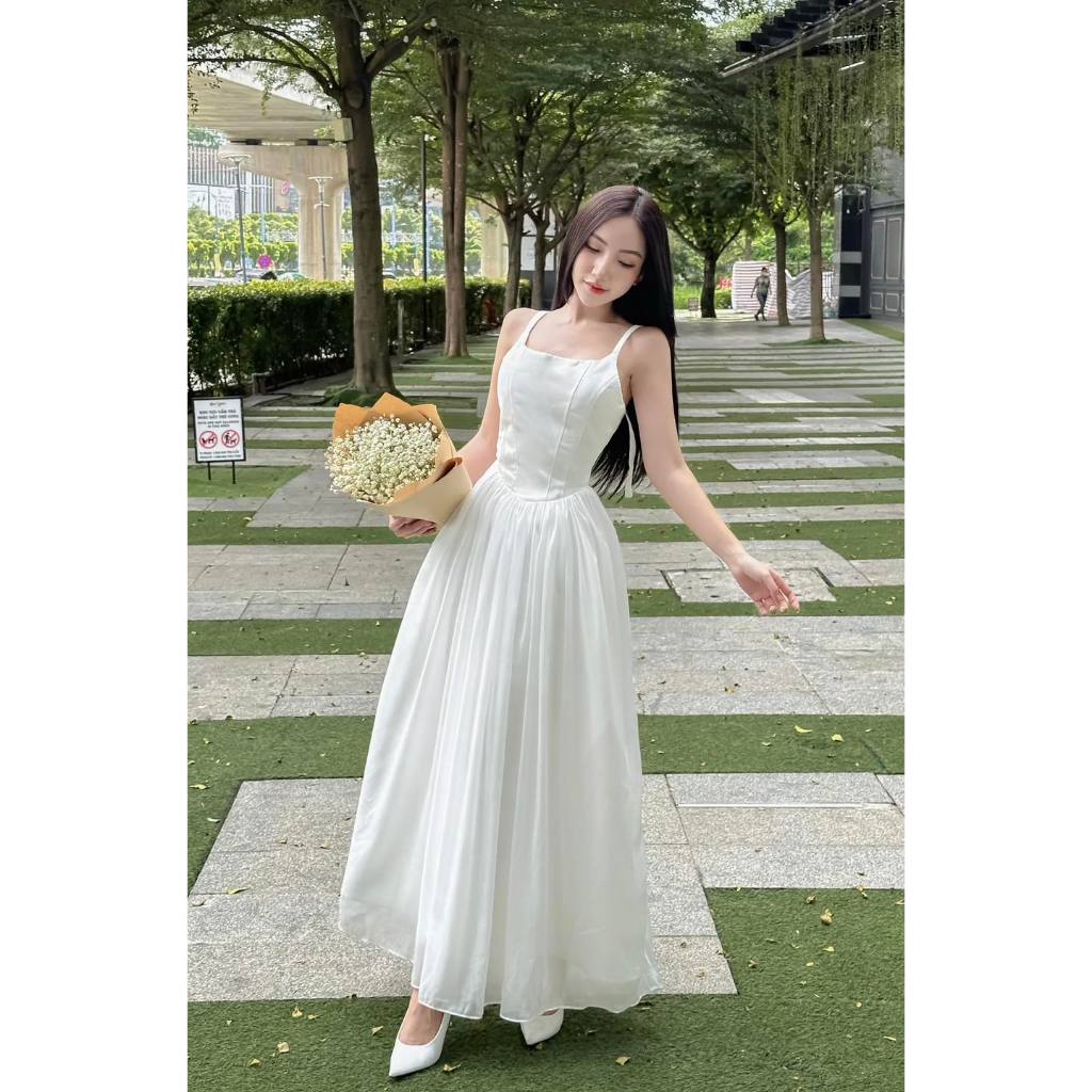 Đầm hai dây dáng dài nữ "Mille Dress" EllyClothing