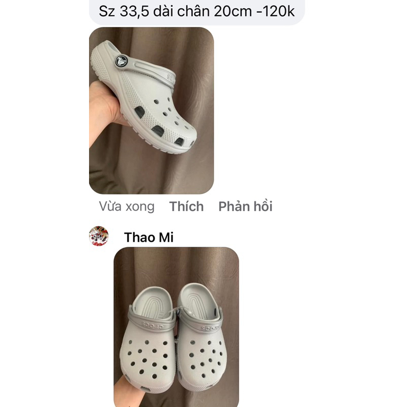 Dép Crocs xuất dư chính hãng