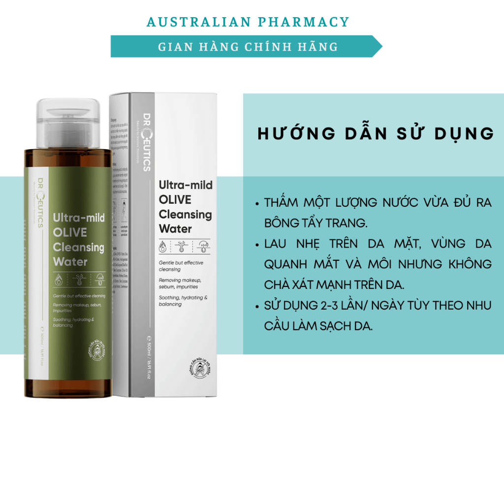 Nước Tẩy Trang Dr.Ceutics Làm Dịu Da Và Sạch Sâu 310ml