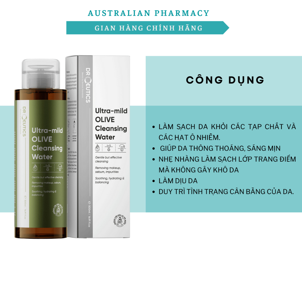 Nước Tẩy Trang Dr.Ceutics Làm Dịu Da Và Sạch Sâu 310ml