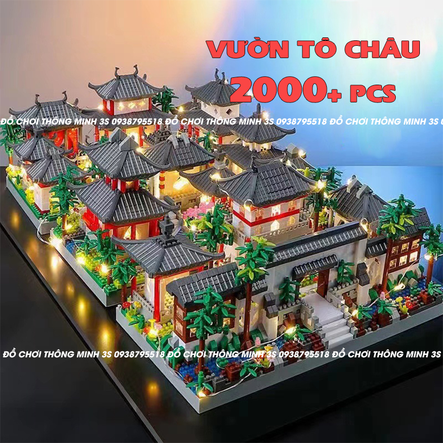 Mô hình lắp ráp vườn Tô Châu đồ chơi lắp ráp kiến trúc 2000+pcs cho bé đam mê sáng tạo