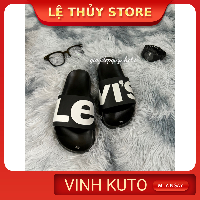 Dép lê thời trang quai ngang nam đẹp LE VIT. Hàng sẵn kho đủ màu  - LỆ THỦY STORE