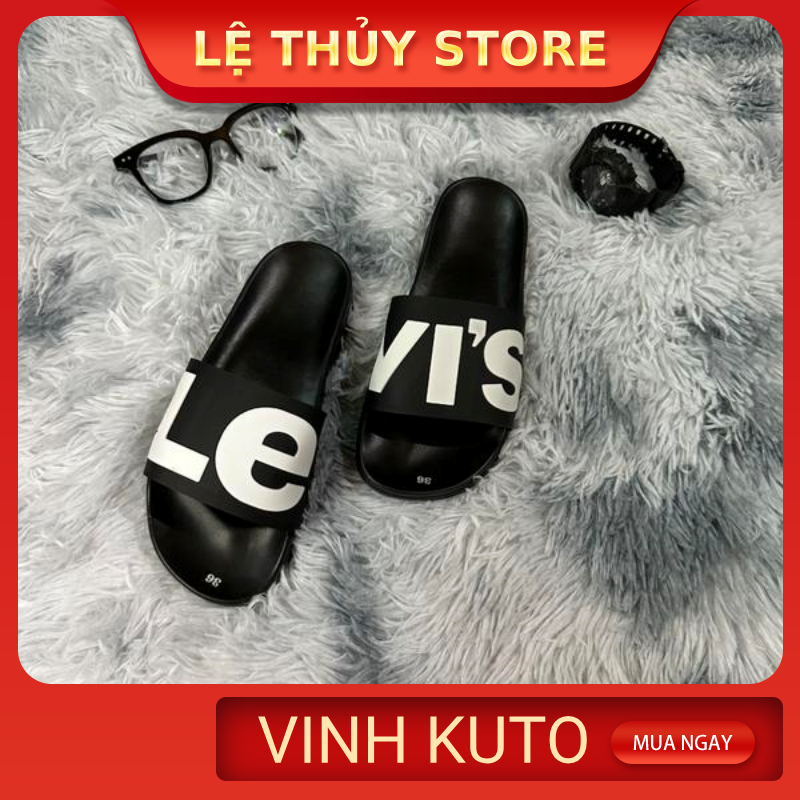 Dép lê thời trang quai ngang nam đẹp LE VIT. Hàng sẵn kho đủ màu  - LỆ THỦY STORE