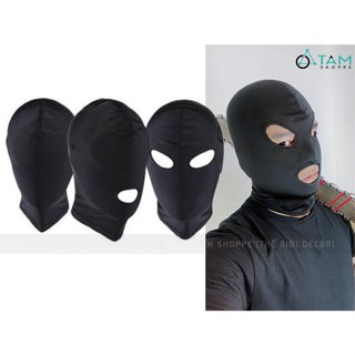   HALLOWEEN - CÓ HỎA TỐC  Mặt nạ vải đen trùm kín đầu nhiều kiểu MATNA-98 