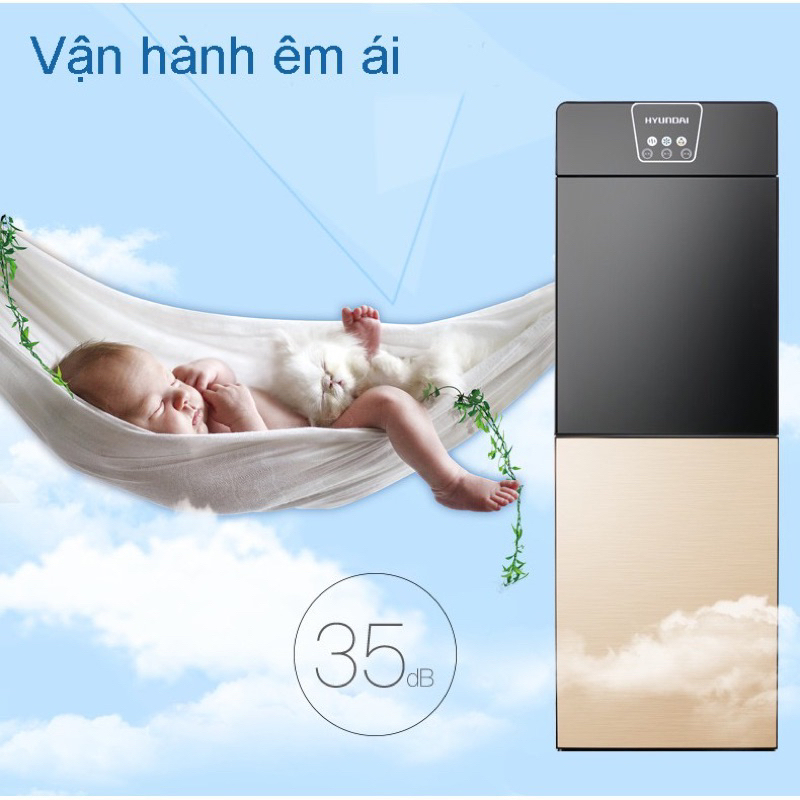 BIG SALE - Máy lọc nước nóng lạnh Huyndai mẫu mới công nghệ Hàn siêu tích kiệm điện - Cây nước nóng lạnh có khóa trẻ em