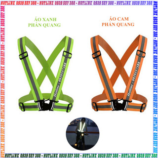 Dây đai phản quang, áo phản quang an toàn lao động , áo dây thun phản quang 3m nam nữ đi phượt/ đi xe máy/ đạp xe đạp/ t