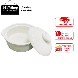 Combo 2 thố chưng yến bằng sứ đường kính 12cm sâu 4cm