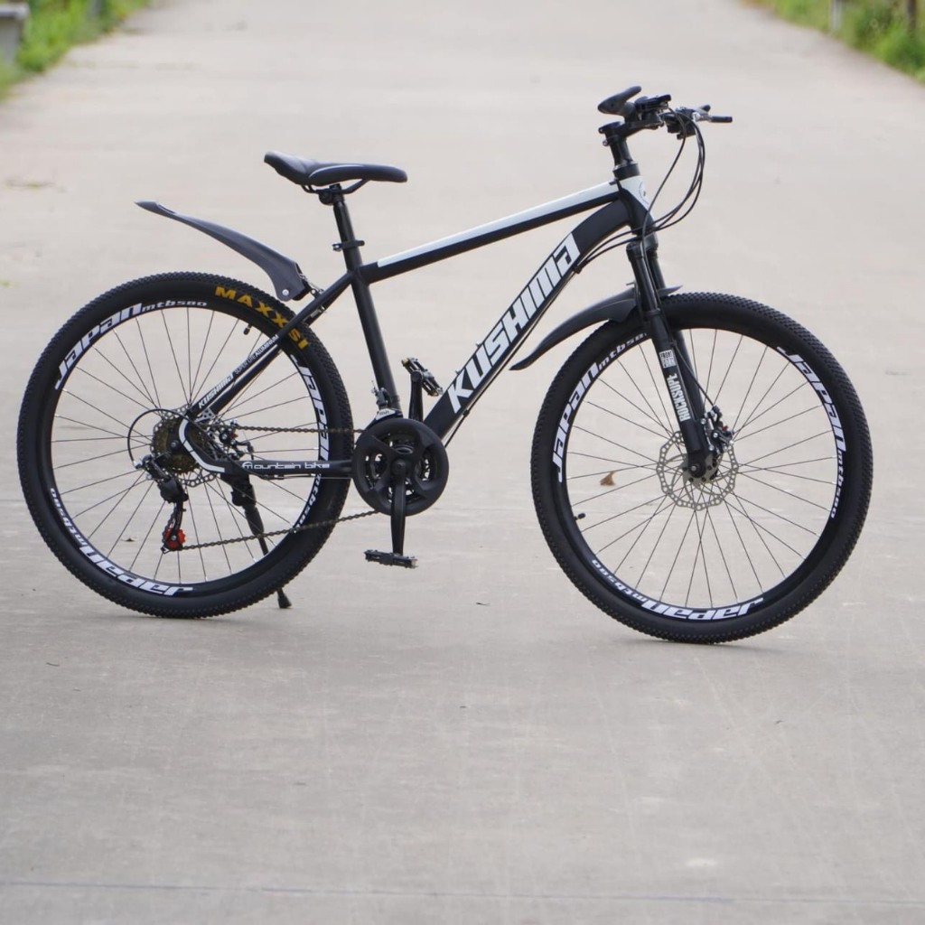 Xe đạp thể thao KUSHIMA 26 inch vành nan tặng kèm bộ quà tặng phụ kiện đầy đủ theo xe bảo hành 5 năm