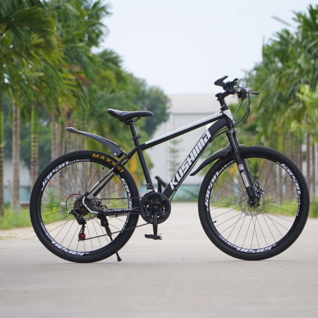 Xe đạp thể thao KUSHIMA 26 inch vành nan tặng kèm bộ quà tặng phụ kiện đầy đủ theo xe bảo hành 5 năm