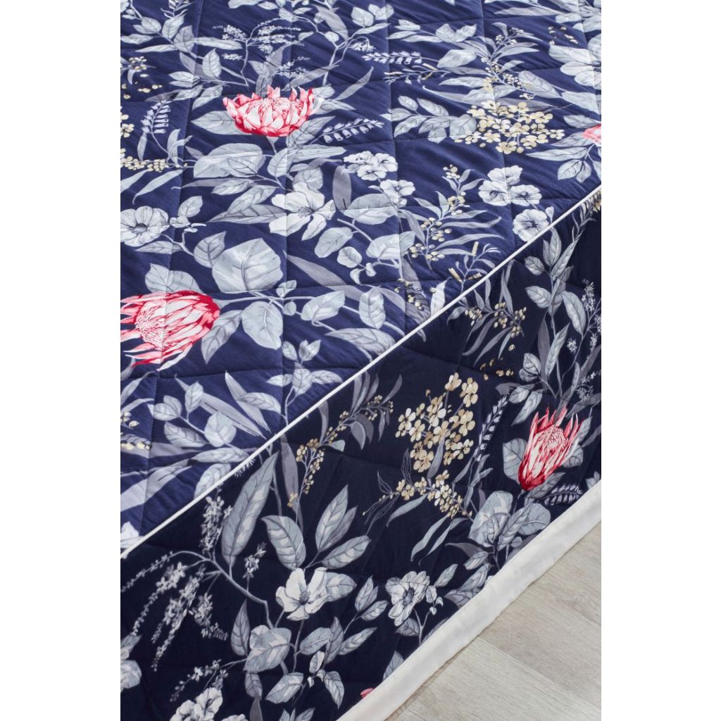 Bộ ga phủ, bộ ga chun trần Everon modal epm 21071 xanh than sale