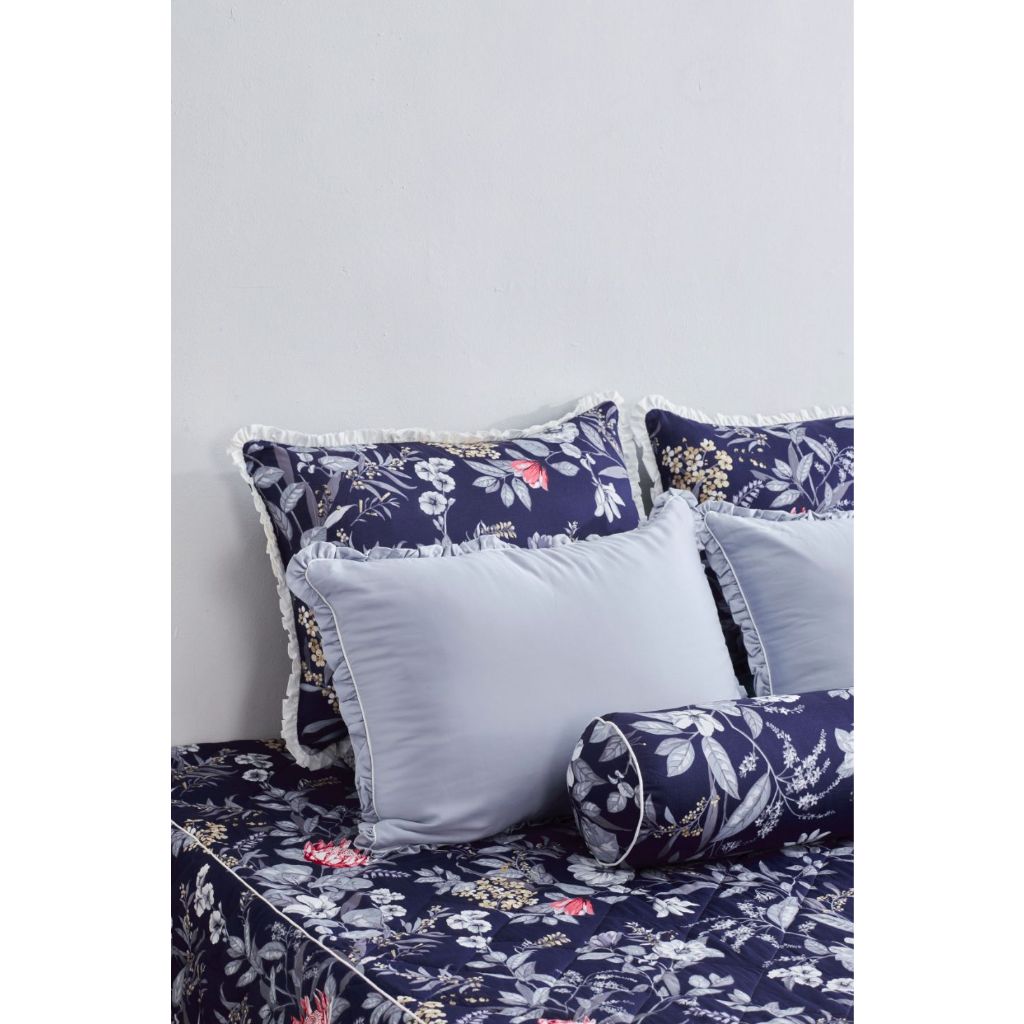 Bộ ga phủ, bộ ga chun trần Everon modal epm 21071 xanh than sale