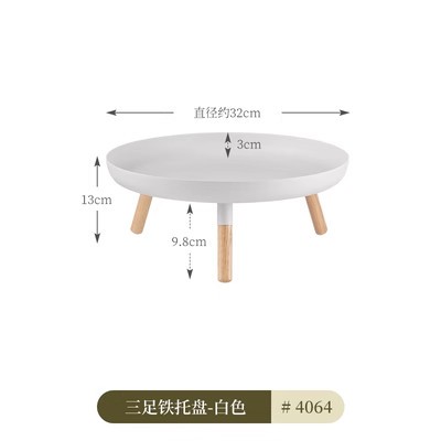 KHAY TRÀ/ ĐỂ HOA QUẢ CHÂN GỖ KM4064