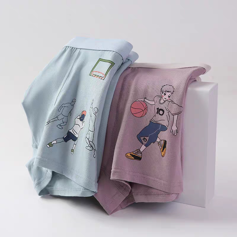 Quần sịp đùi cho bé trai size đại sét 4 quần chíp trẻ em nam siêu nhân từ 36 đến 77kg