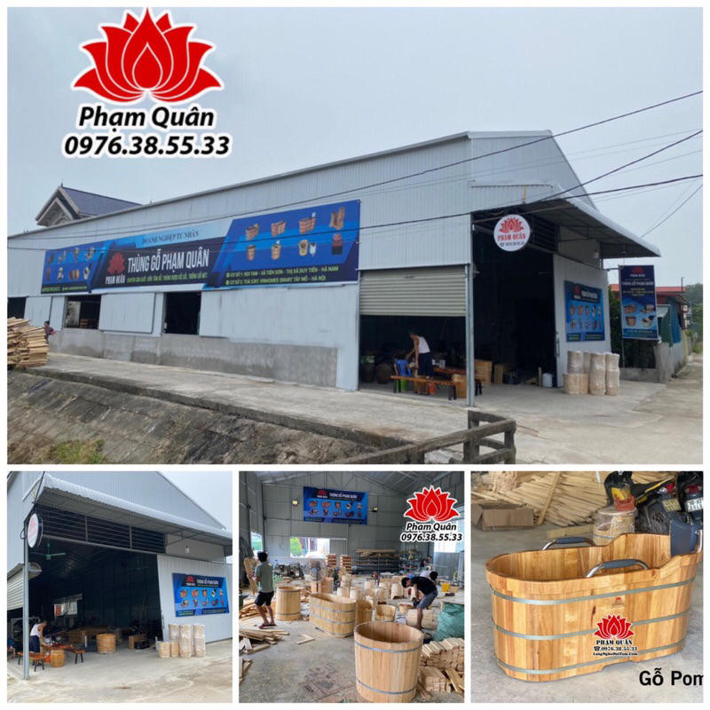 Bồn tắm dài gỗ Pơmu cao cấp nhiều tinh dầu và mùi thơm tự nhiên