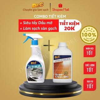 [Combo TIẾT KIỆM 20K] Siêu tẩy dầu mỡ đa năng + Làm sạch sàn gạch, thiết bị men sứ S90 Dr.C chính hãng