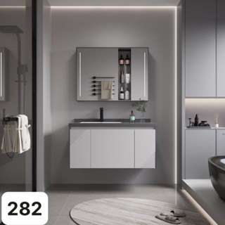 TỦ CHẬU LAVABO GƯƠNG LED PVC 282