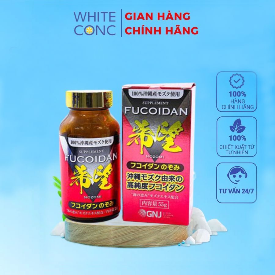 Viên nang tảo nâu Fucoidan Nozomi tăng sức đề kháng Nhật Bản 150 viên