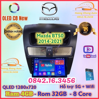 Màn hình android OLED C8 New - OLEDPRO X4 theo xe Mazda BT50 2014  - 2021  kèm dưỡng và jack nguồn zin theo xe