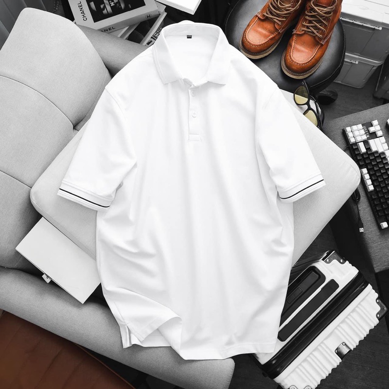 Áo thun nam polo thời trang nhiều màu - 100% thun cotton