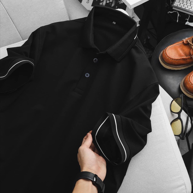 Áo thun nam polo thời trang nhiều màu - 100% thun cotton