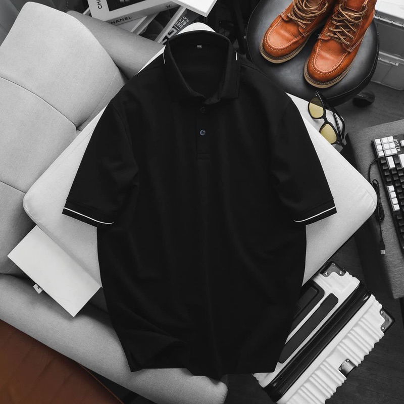 Áo thun nam polo thời trang nhiều màu - 100% thun cotton