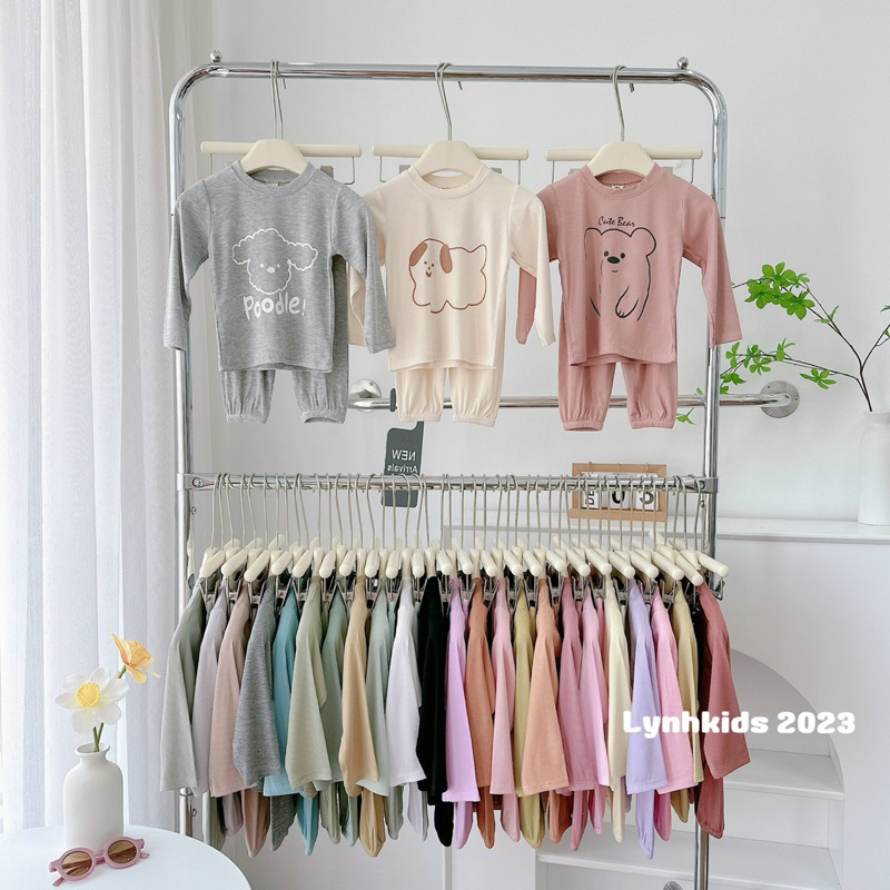 SET 3 BỘ TĂM XUẤT HÀN IN HÌNH CHO BÉ