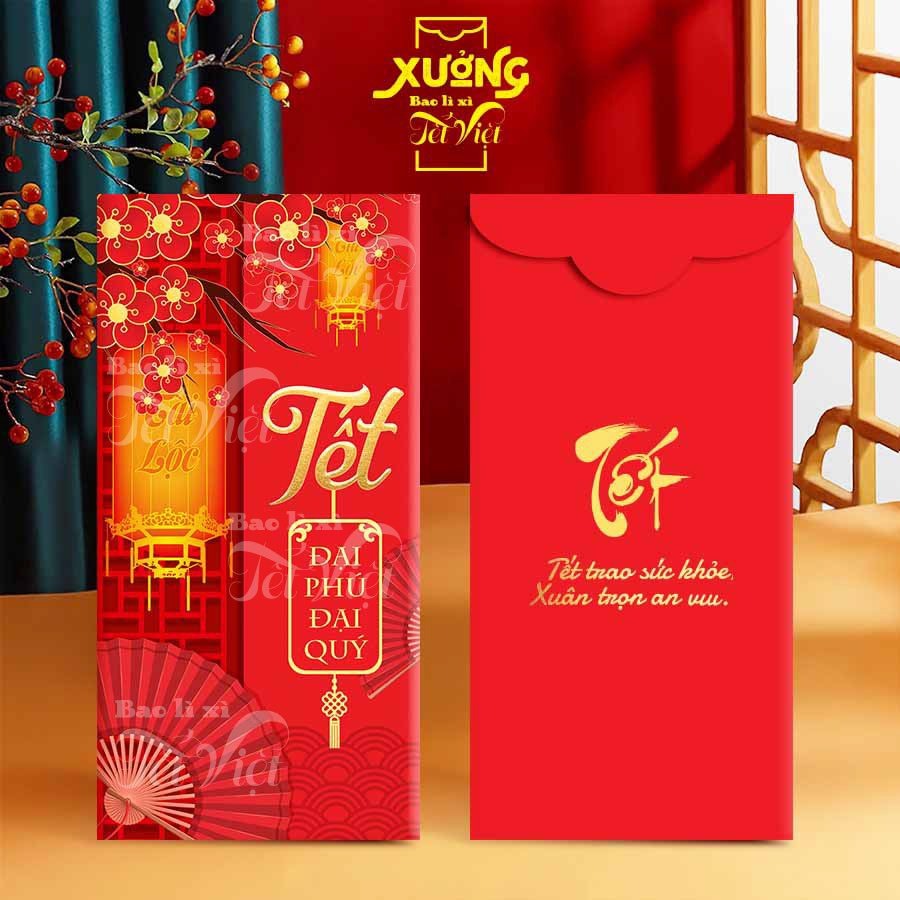 Lì Xì Tết Đỏ, Bao Lì Xì 2024 Nhiều Mẫu Dày Đẹp PUKAPI