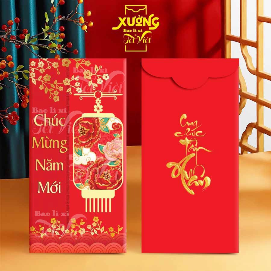 Lì Xì Tết Đỏ, Bao Lì Xì 2024 Nhiều Mẫu Dày Đẹp PUKAPI