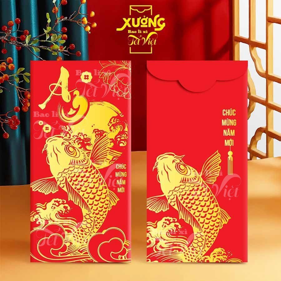 Lì Xì Tết Đỏ, Bao Lì Xì 2024 Nhiều Mẫu Dày Đẹp PUKAPI