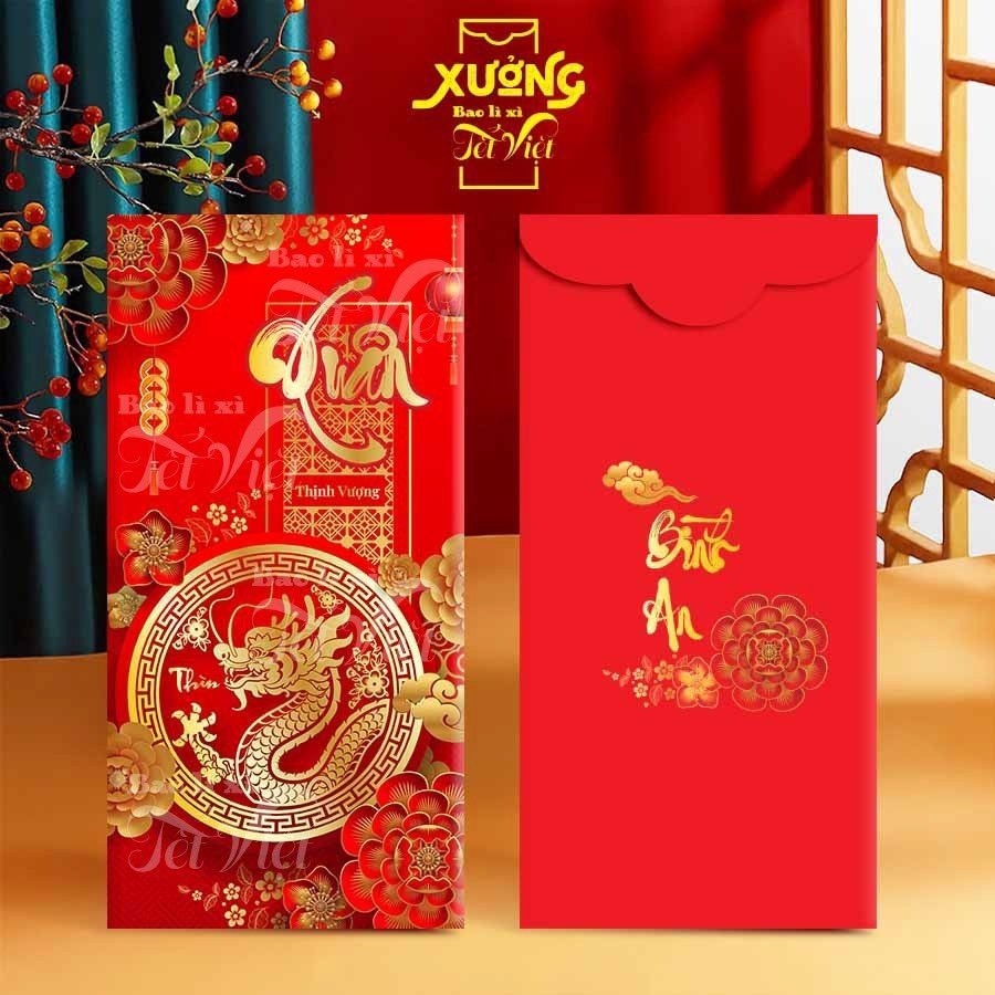 Lì Xì Tết Đỏ, Bao Lì Xì 2024 Nhiều Mẫu Dày Đẹp PUKAPI