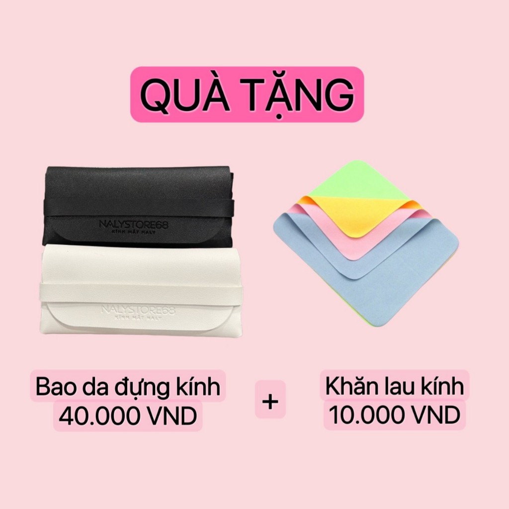 Kr05 kính mắt mèo bầu đen trắng