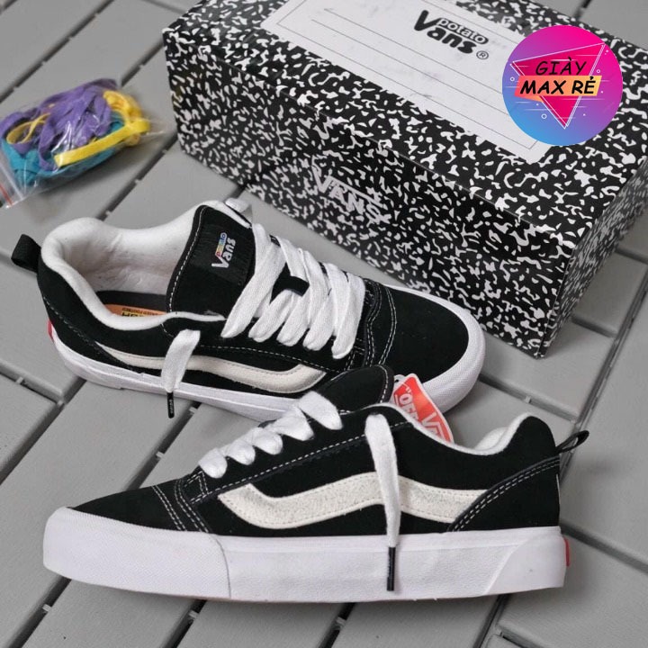Giày Vans Knu Skool Potato Black Siêu Hot 2023 Bản Đẹp Dành Cho Học Sinh Sinh Viên Hàng Full Box