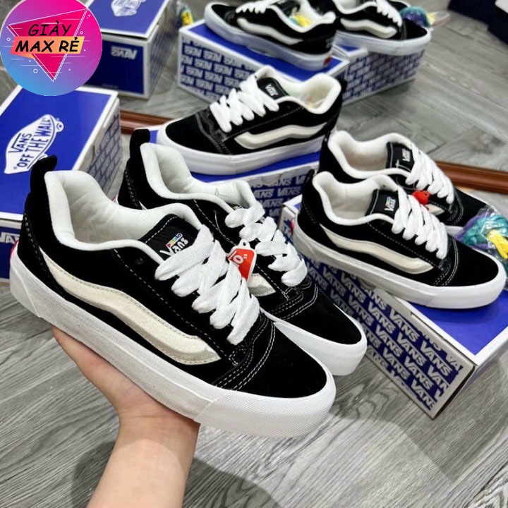 Giày Vans Knu Skool Potato Black Siêu Hot 2023 Bản Đẹp Dành Cho Học Sinh Sinh Viên Hàng Full Box