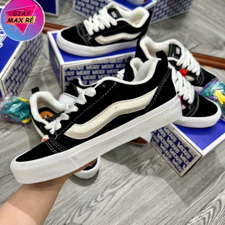 Giày Vans Knu Skool Potato Black Siêu Hot 2023 Bản Đẹp Dành Cho Học Sinh Sinh Viên Hàng Full Box
