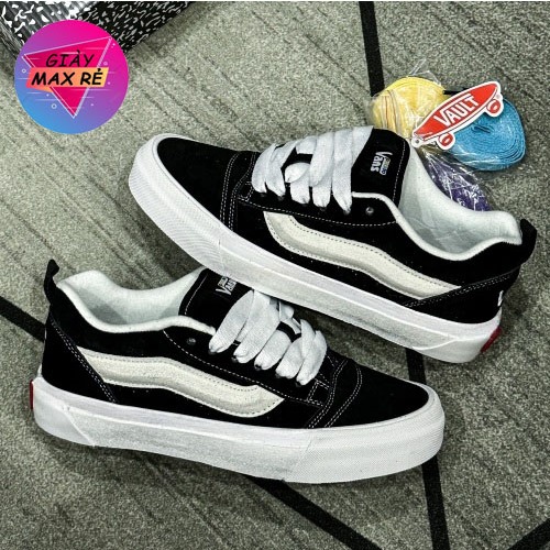 Giày Vans Knu Skool Potato Black Siêu Hot 2023 Bản Đẹp Dành Cho Học Sinh Sinh Viên Hàng Full Box