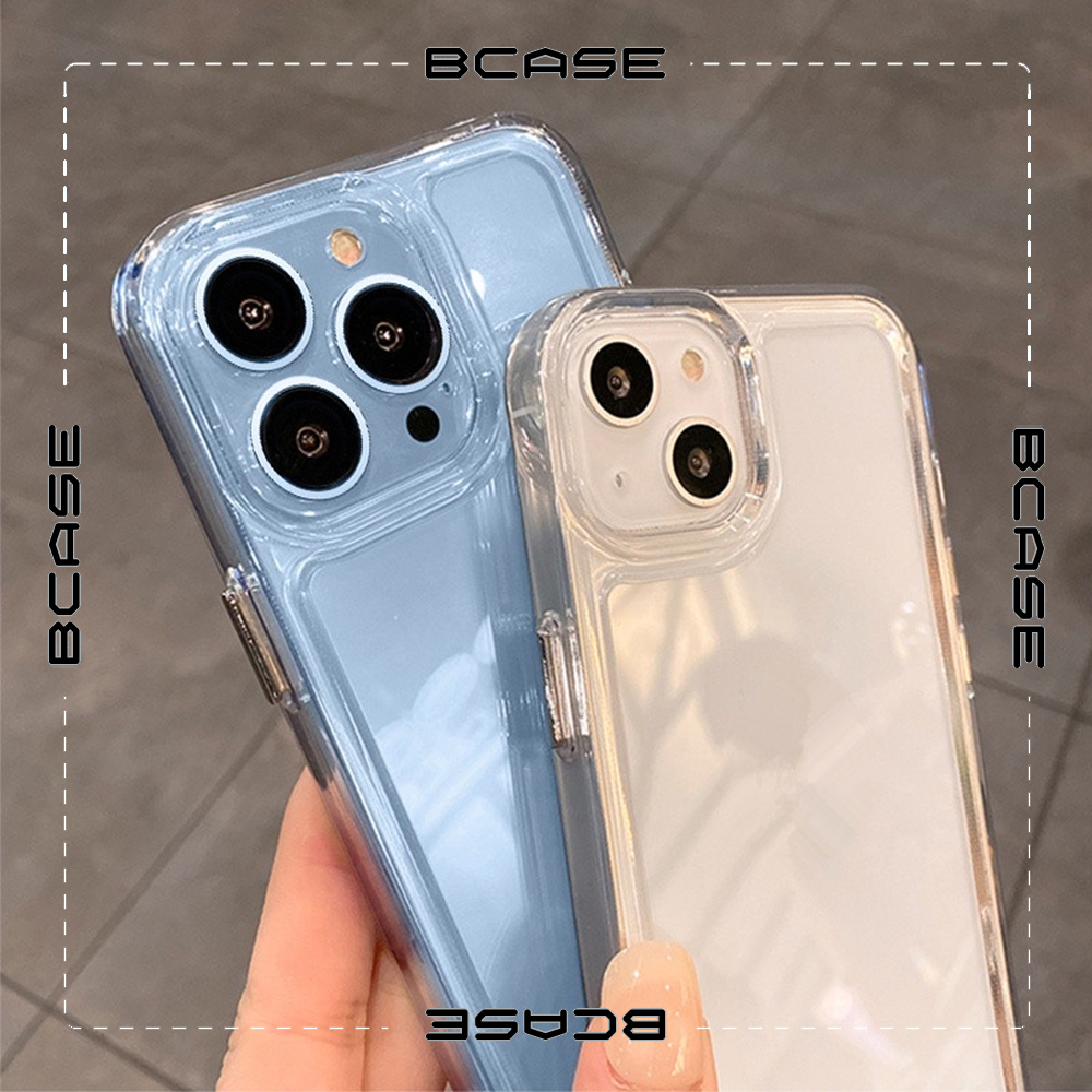 Ốp iPhone Trong Suốt Space ốp Cứng Chống Sốc Có Nút Kim Loại Bảo Vệ Cam 14 Pro Max 13 Pro Max 12 11 7Plus SD196
