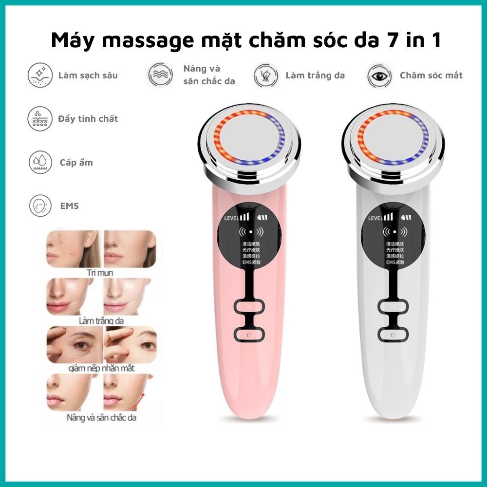 Máy Di Tinh Chất Nâng Cơ Đẩy Dưỡng Chất Chăm Sóc Da Chuyên Sâu - Máy Massage Mặt Cầm Tay Ion