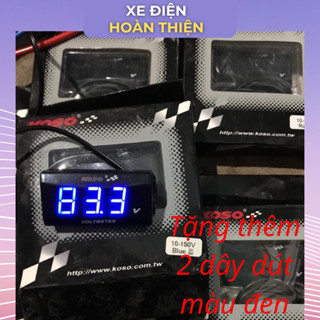 (Tặng 2 dây dút)Báo vol koso 5v-150v hàng chính hãng Báo vol xe điện,xe máy điện 133,xmen,gogo,vespa có thêm dây rút