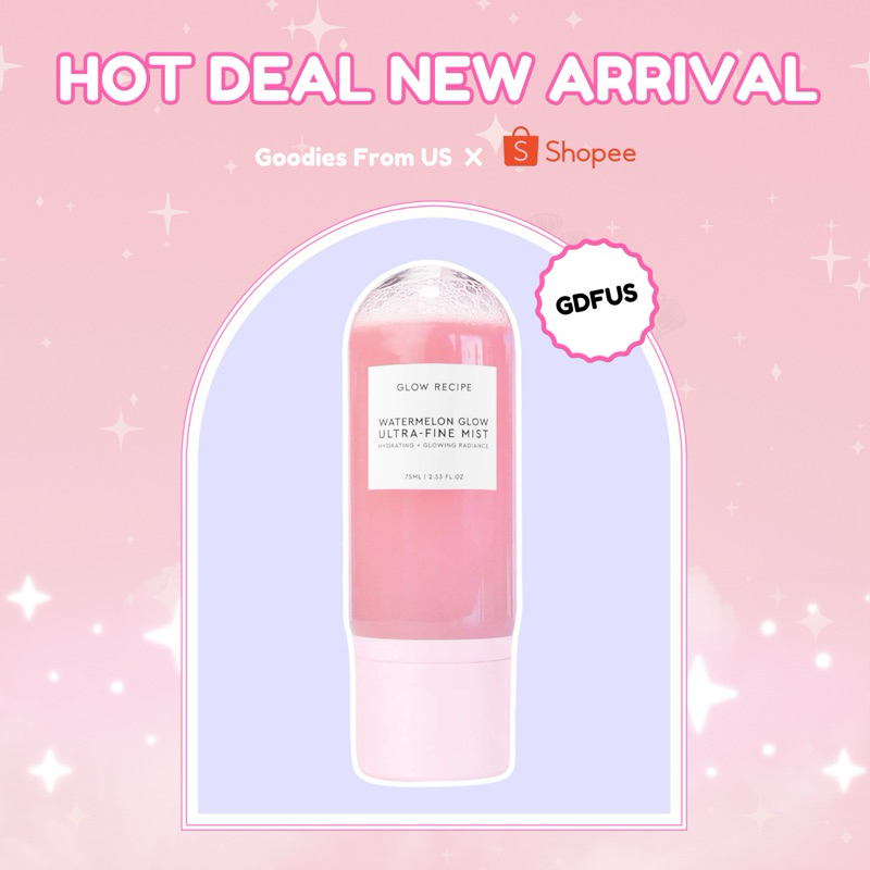 Xịt khoáng Dưa Hấu GLOW RECIPE - Watermelon Glow Ultra-Fine Mist SALE 50% !!