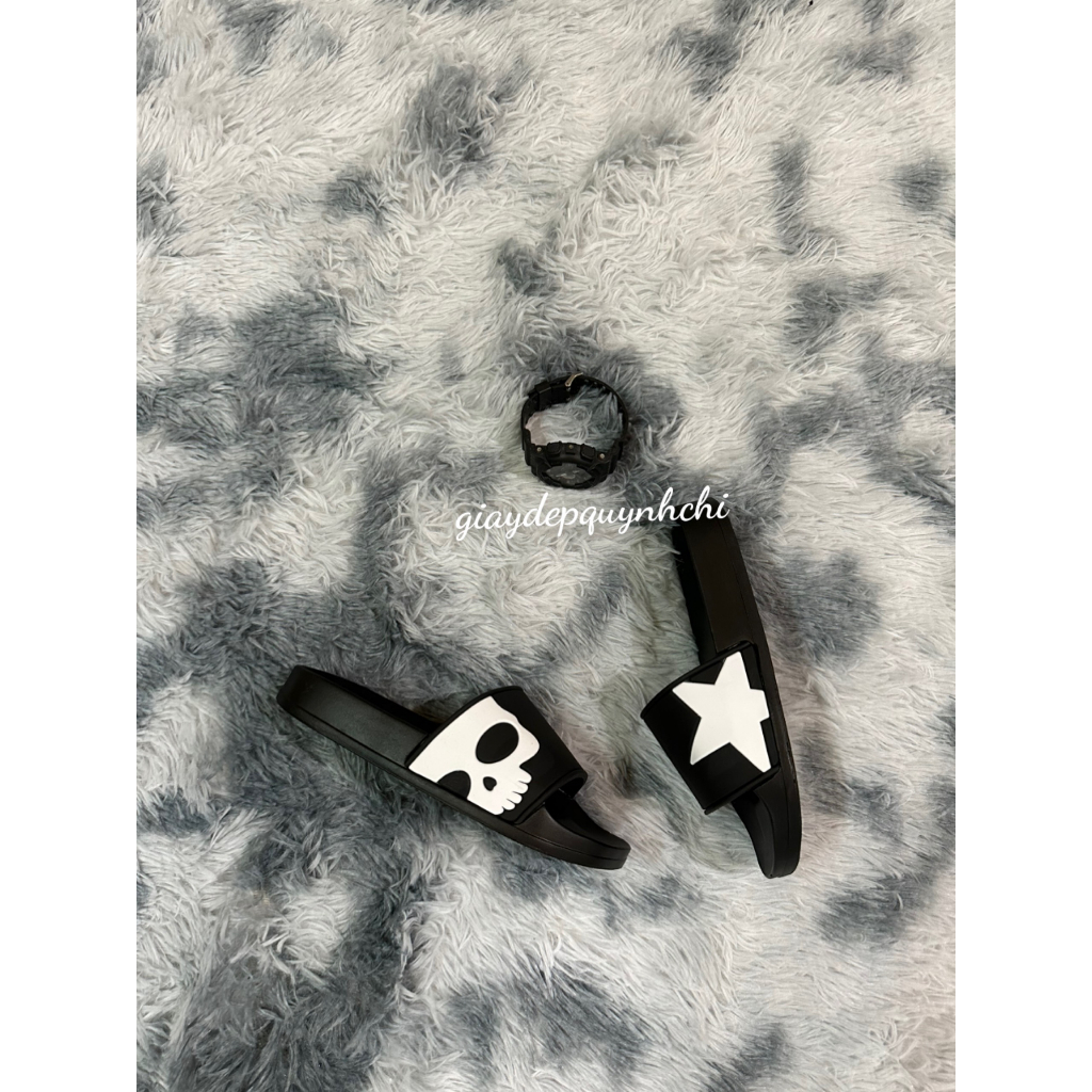 Dép Quai Ngang HYDROGEN Họa Tiết Đầu Lâu Ngôi sao Cực Ngầu - Dép Lê HYDROGEN Dành Cho Nam