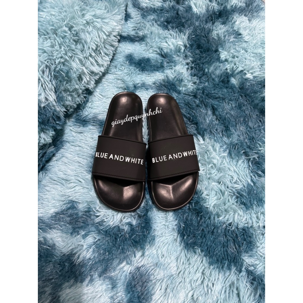 Dép Nam Nữ phong cách Hàn Quốc - Dép Quai Ngang Blue And White