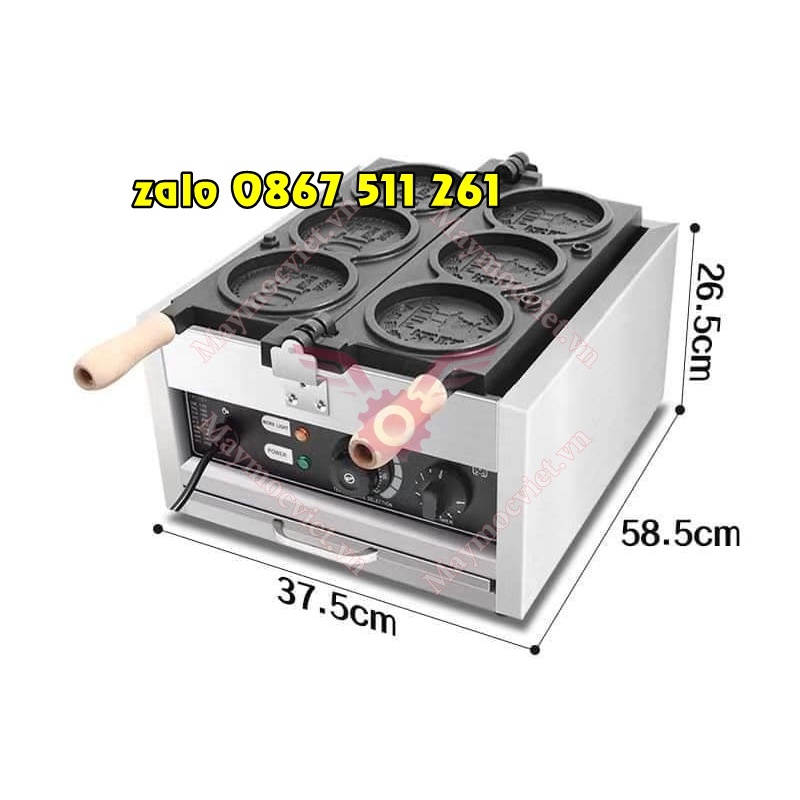 Xả kho máy làm bánh đồng xu 10 won 3 khay