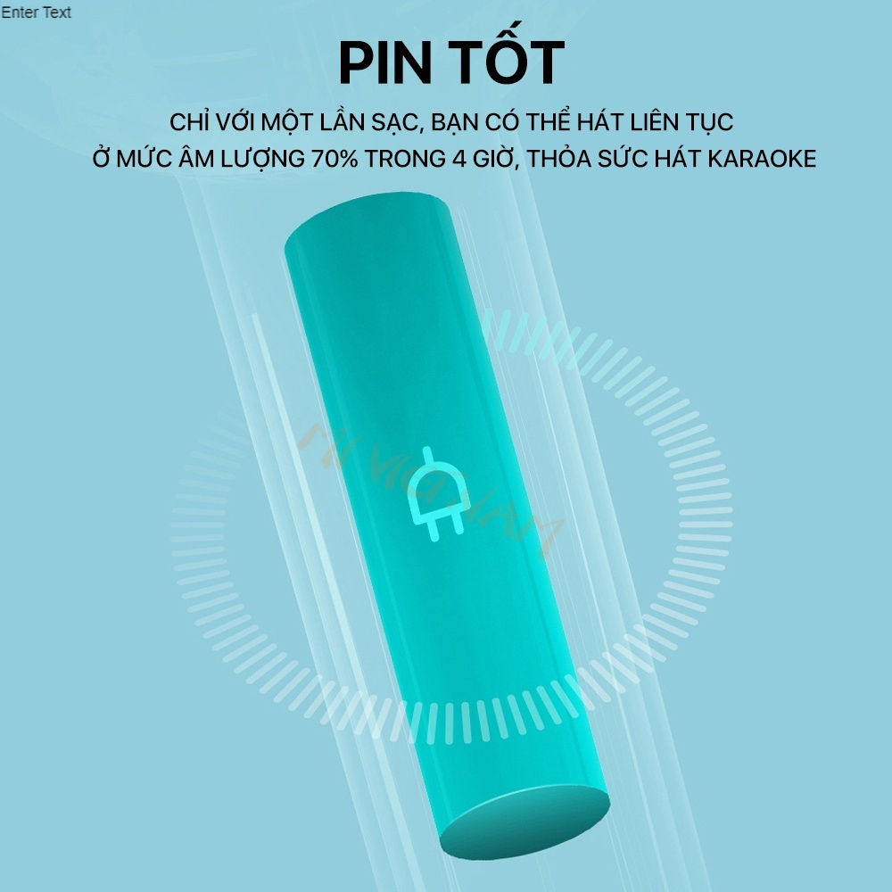 Micro hát karaoke kiêm loa bluetooth - Micro karaoke không dây có đèn LED RGB, âm to chất lượng, pin trâu sử dụng 12h