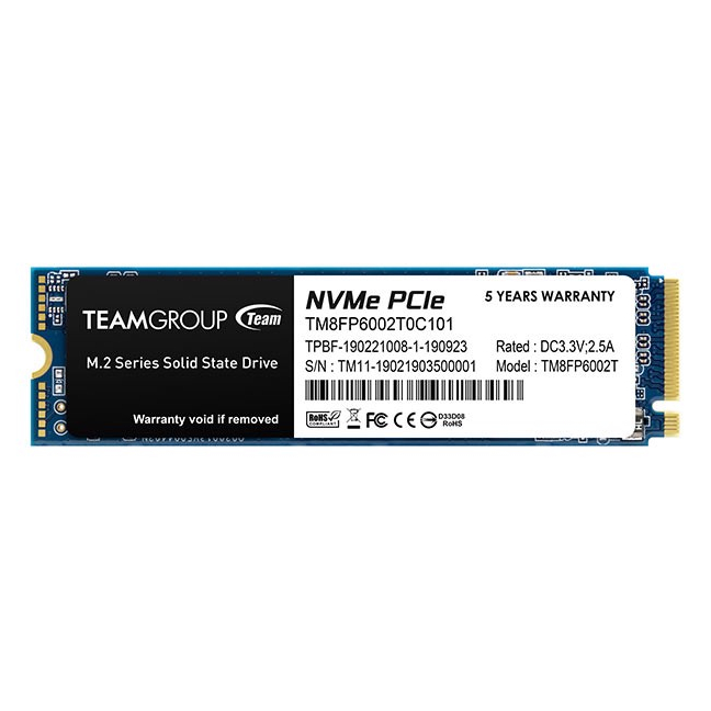 Ổ cứng máy tính SSD TEAMGROUP MP33 M.2 PCIe Gen3x4 256GB / 512GB / 1TB - Chính hãng