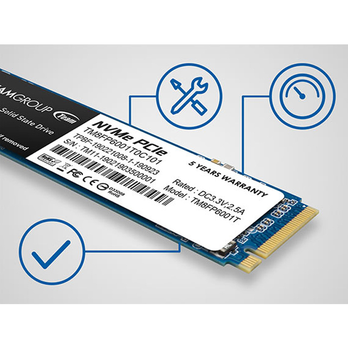 Ổ cứng máy tính SSD TEAMGROUP MP33 M.2 PCIe Gen3x4 256GB / 512GB / 1TB - Chính hãng