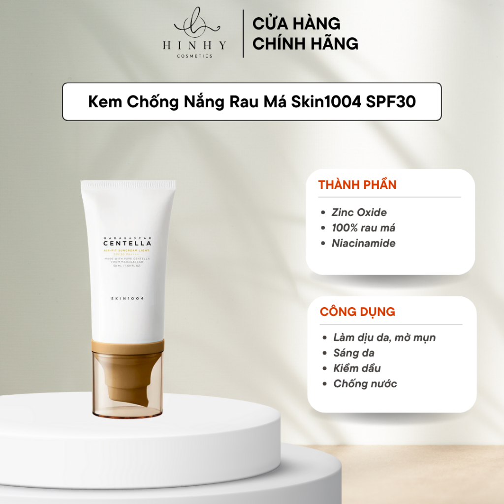 Kem Chống Nắng Rau Má Skin1004 SPF30 50ml