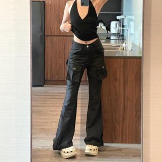 Quần ống loe túi hộp Nhabachtuoc