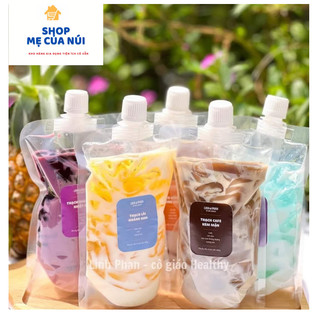 Combo 30 Túi Chiết 500ml Tặng 1 Phễu, Túi đựng thực phẩm, Túi đựng nước, trà sữa, cà phê, nước ép