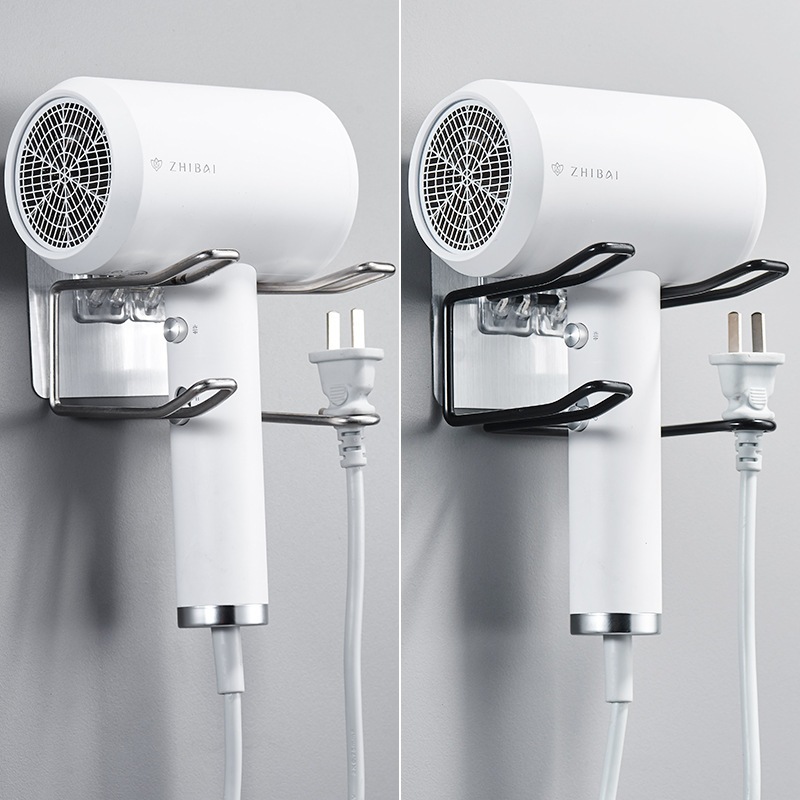 Giá Để Máy Sấy Tóc Kệ Nhà Tắm Treo Máy Sấy Inox 304 Dán Tường Thông Minh