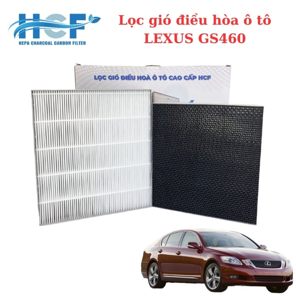 Lọc gió điều hòa cao cấp HCF Hàn Quốc cho xe Lexus GS460 2007-2011